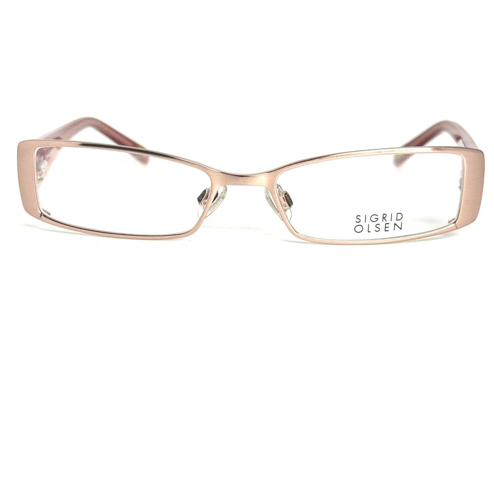Sigrid Olsen SO 103 Blush Rose Eyeglasses Frames 135mm‎ Rectangular Pink Womens